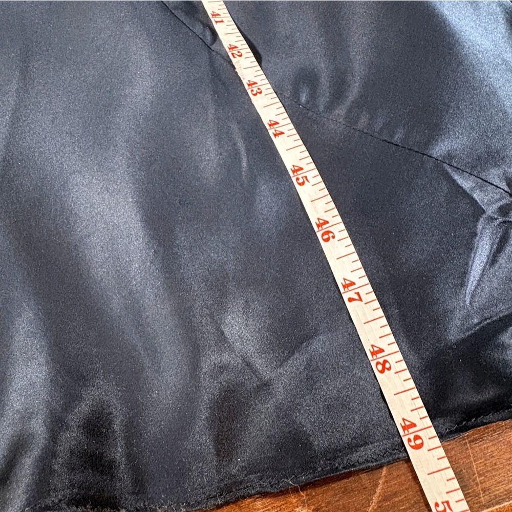 Laundry by Shelli Segal Navy Silk Strapless Maxi Dress Size 2 Gown Gala Formal - Picture 11 of 11